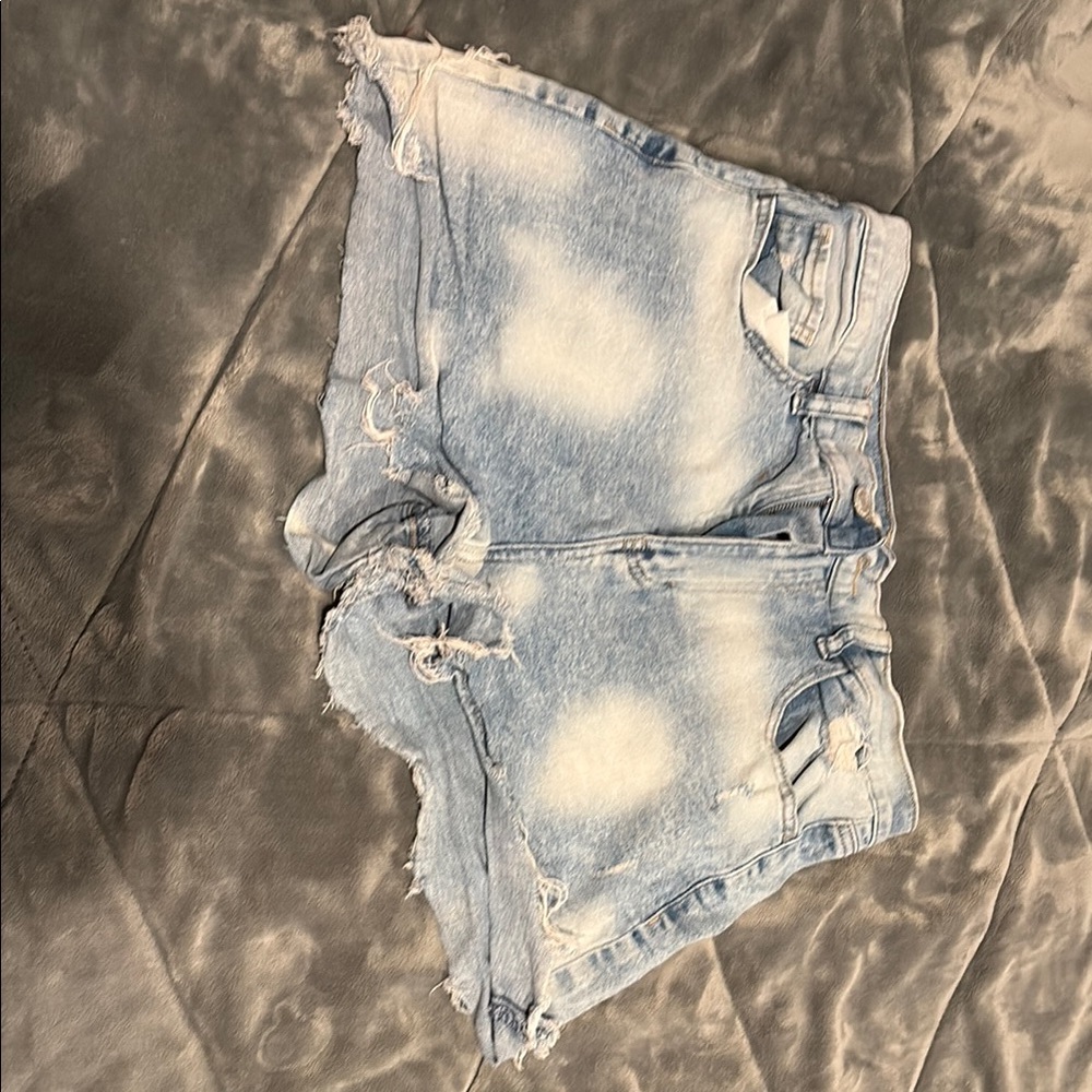 SO Blue Jean Shorts Distressed High-Waisted